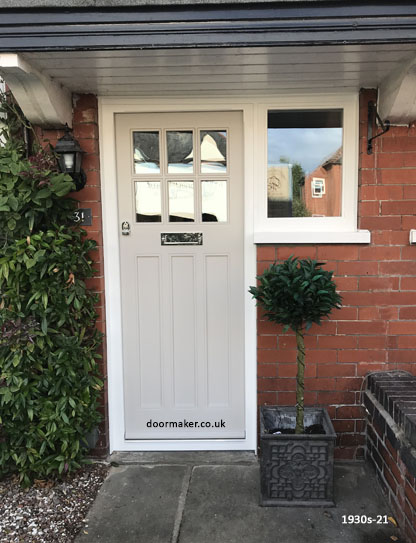 painted 1930s style door