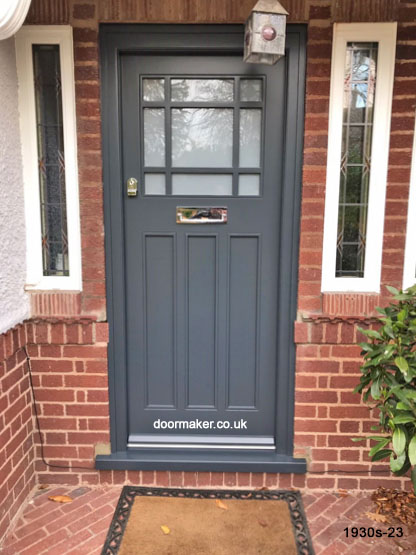 ral 7016 1930s style door