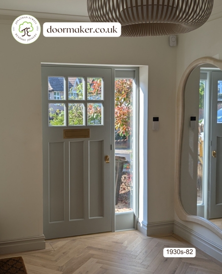 1930s front door from solid wood