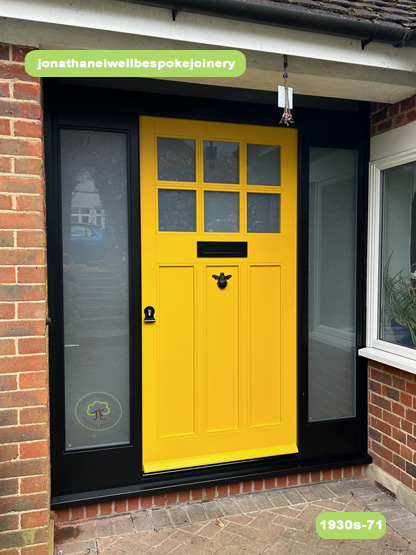 1930s front door signal yellow