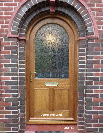 iroko arched door