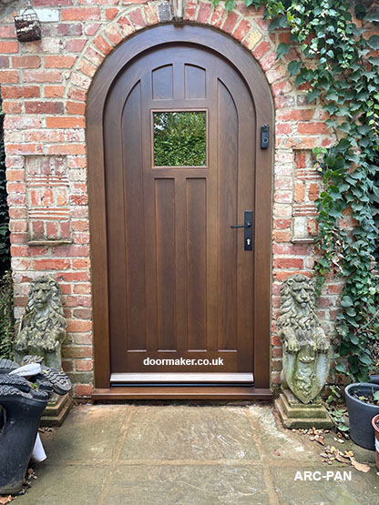 oak arched door