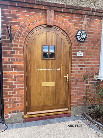 iroko arched door