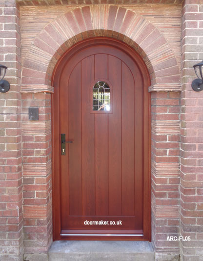 arched framed ledged door
