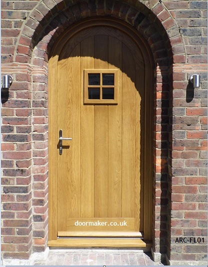 arched door framed ledged