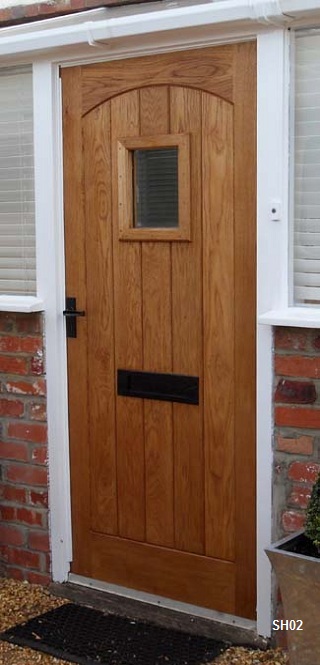 oak door swept head vision