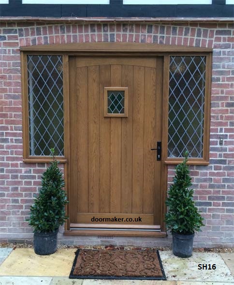oak door swept head