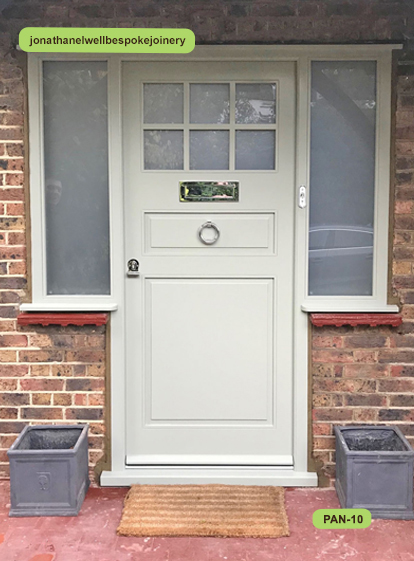 bespoke front door raised and fielded panels pigeon