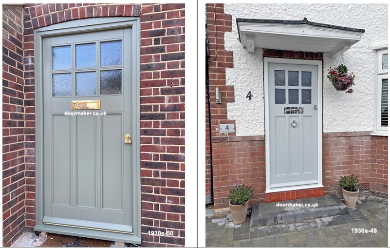 bespoke 1930s front doors
