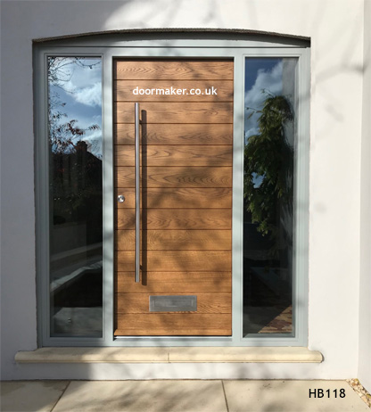 contemporary oak door