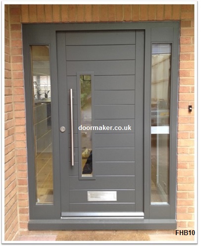 grey contemporary door ral 7022