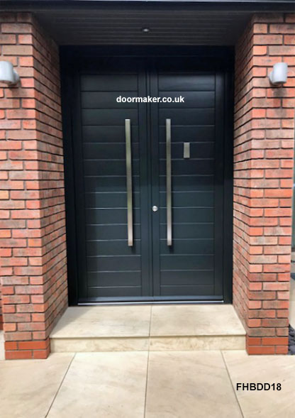 contemporary double doors