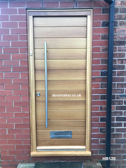 iroko contemporary door and frame