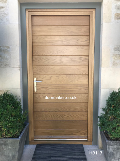 oak contemporary door