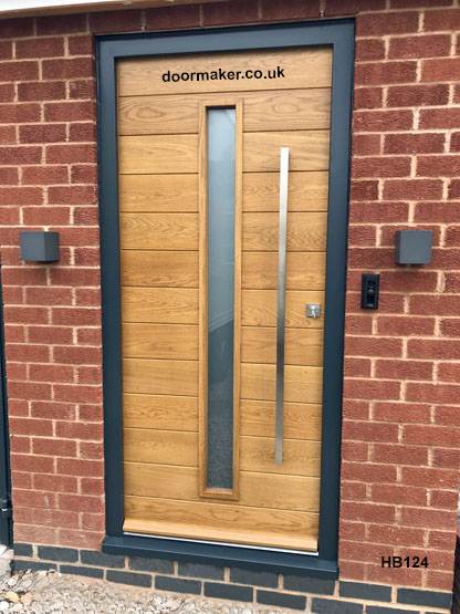 contemporary oak door and frame