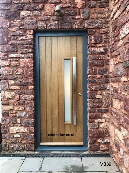 contemporary oak door and frame