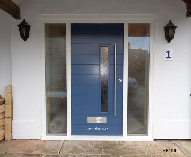 contemporary door and sidelights stiffkey