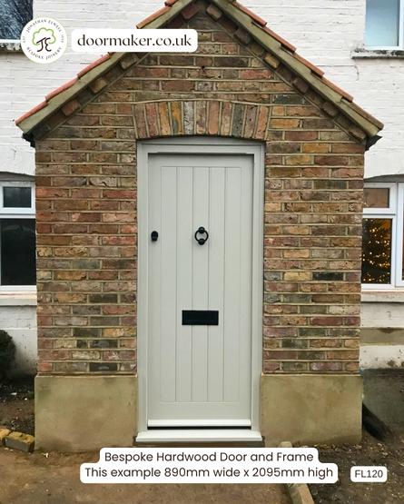 hardwood cottage style door painted farrow and ball 211 stony ground