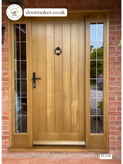 cottage style framed ledged doors