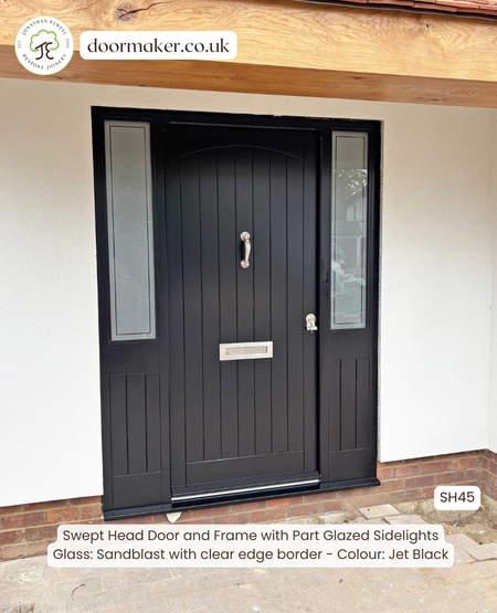 cottage style door and sidelights dual colour