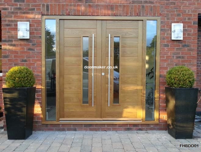 contemporary double doors