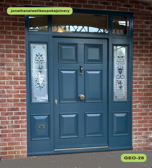 bespoke front door decorative glass