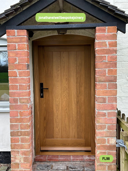 bespoke cottage door oak