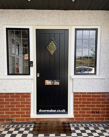 cottage door with diamond vision light