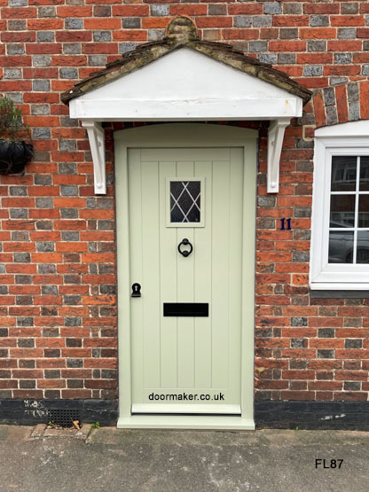 framed ledged door and frame farrow and ball vert de terre