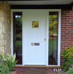oak door framed ledged