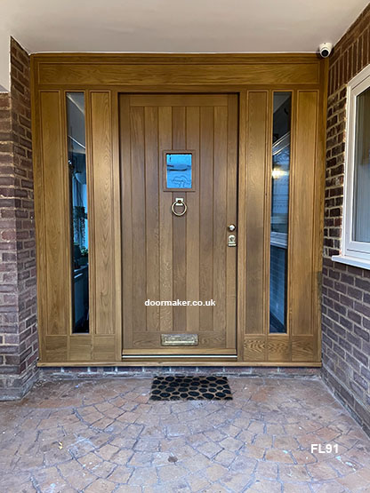 oak cottage framed ledged doors