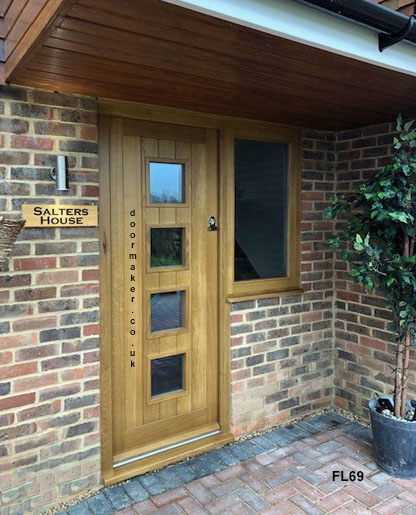 framed ledged door oak