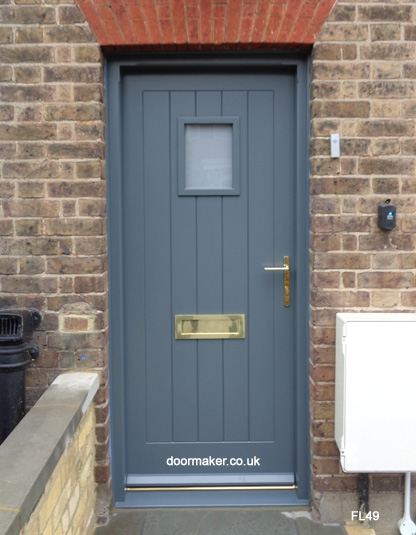 downpipe grey cottage door