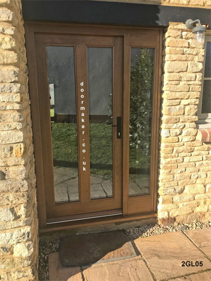 2 pane oak door