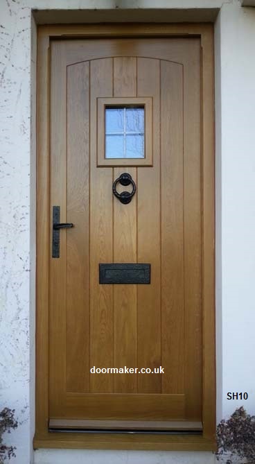 oak door swept head