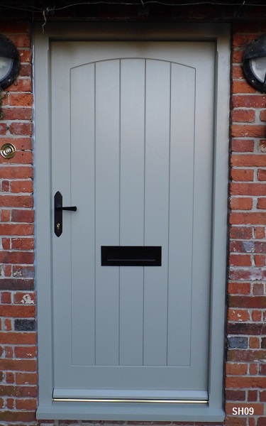 swept head door painted