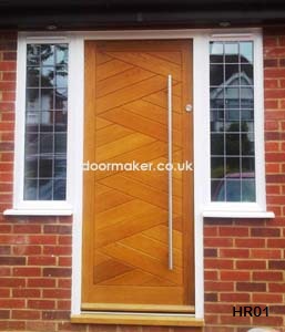 herringbone style door