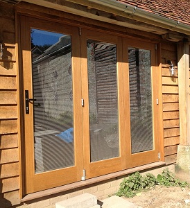 oak bifolding sliding doors