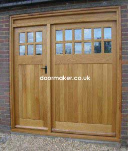 oak garage doors