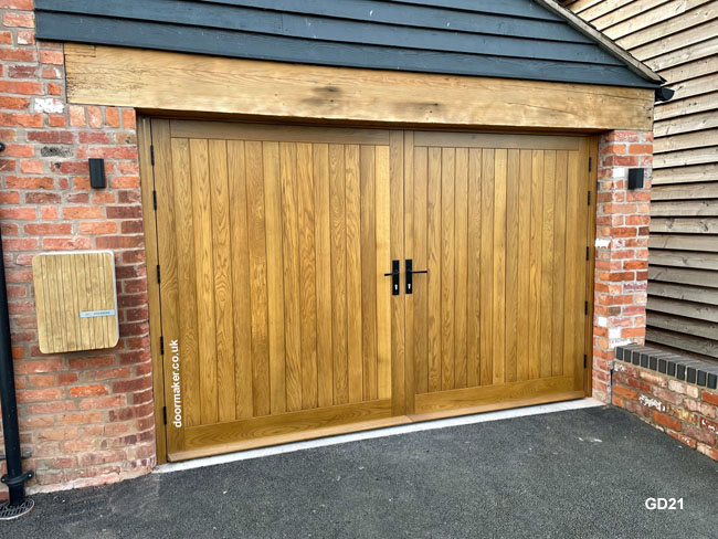 oak garage doors bespoke