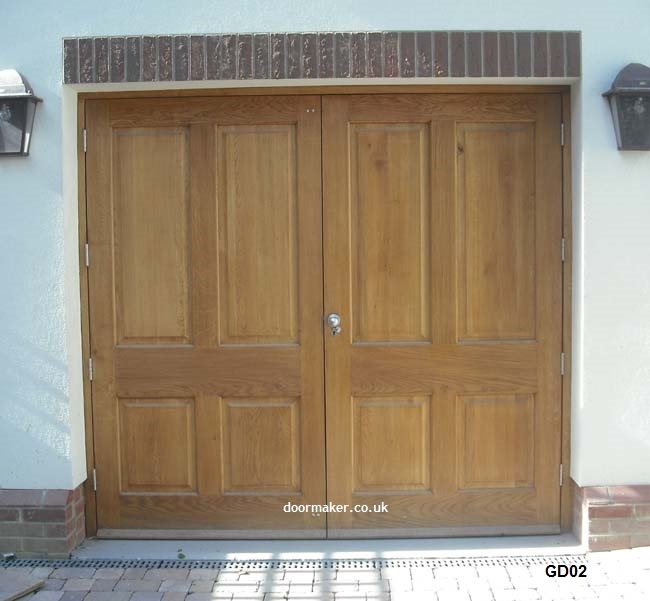 oak garage doors