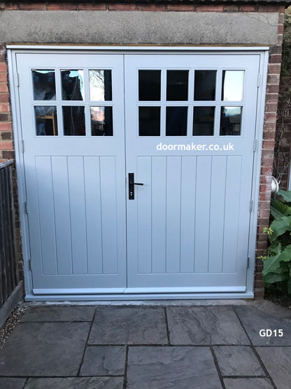 glazed panes garage doors