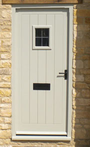 cottage style framed ledged doors
