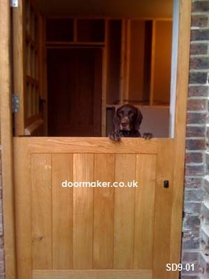european oak 9 pane stable door