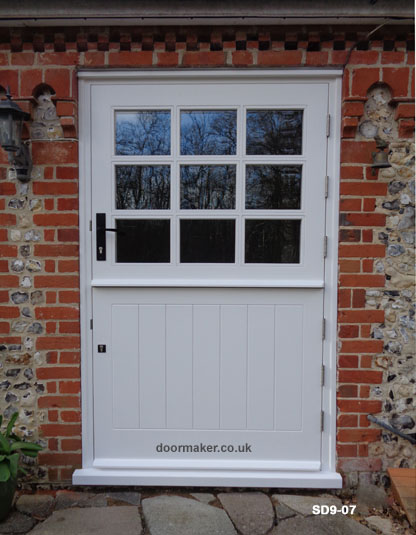 white 9 pane stable door