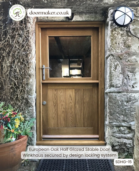 european oak stable door bespoke with secure locking