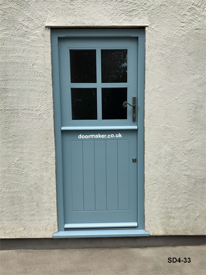 four pane bespoke stable door lulworth blue