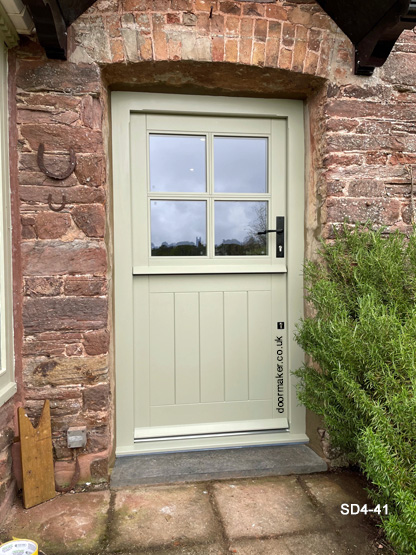 painted stable door french grey 4 pane