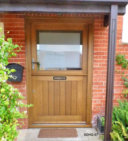 oak stable door half glazed
