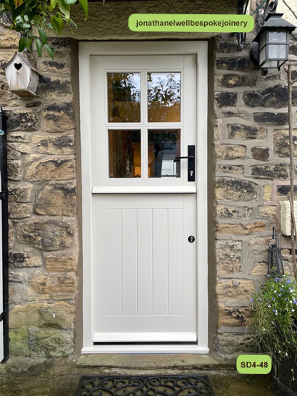 4 pane stable door painted cream